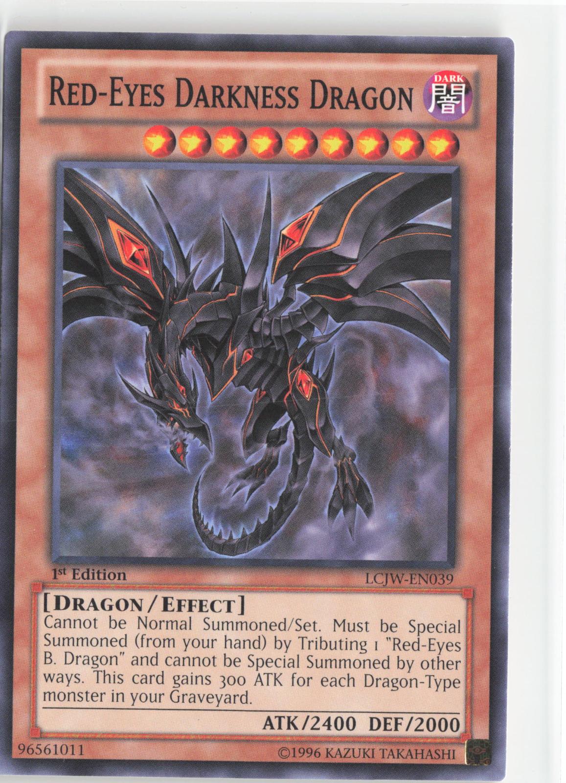 Red-Eyes Darkness Dragon LCJW-EN039 Legendary Collection 4: Joey's World Yu-Gi-Oh 1st Edition