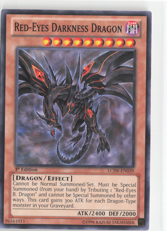 Red-Eyes Darkness Dragon LCJW-EN039 Legendary Collection 4: Joey's World Yu-Gi-Oh 1st Edition