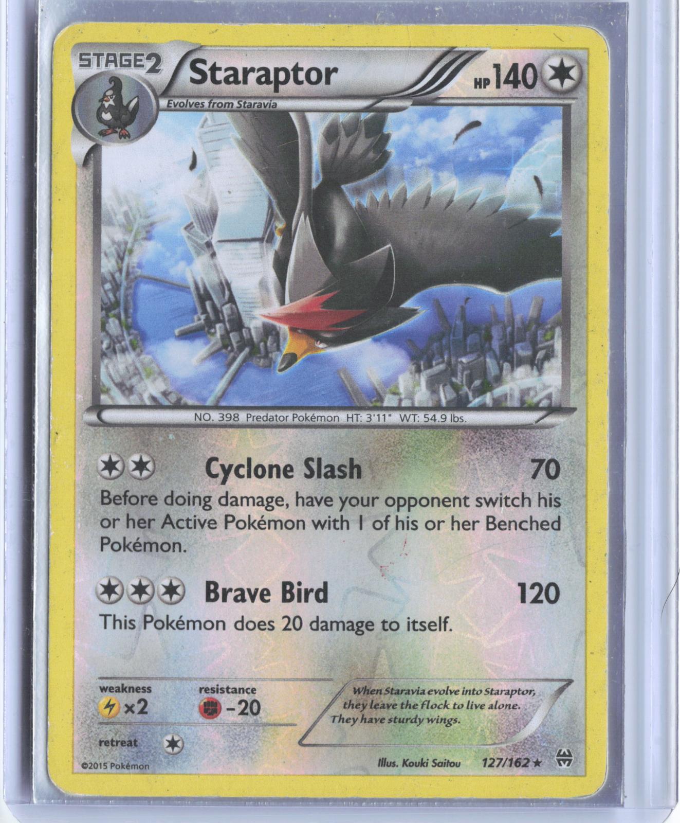Staraptor 127/162 Rare BREAKthrough Pokemon Reverse Holo TCG Card