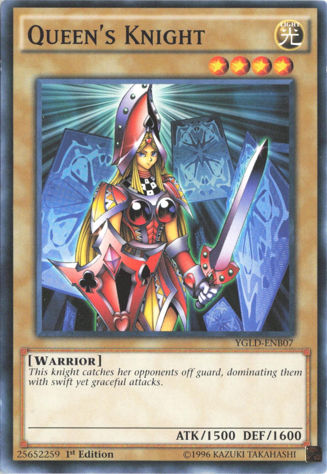 Queen's Knight (B) YGLD-ENB07 King of Games: Yugi's Legendary Decks Yu-Gi-Oh 1st Edition