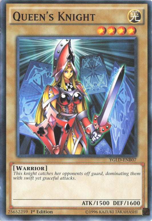 Queen's Knight (B) YGLD-ENB07 King of Games: Yugi's Legendary Decks Yu-Gi-Oh 1st Edition