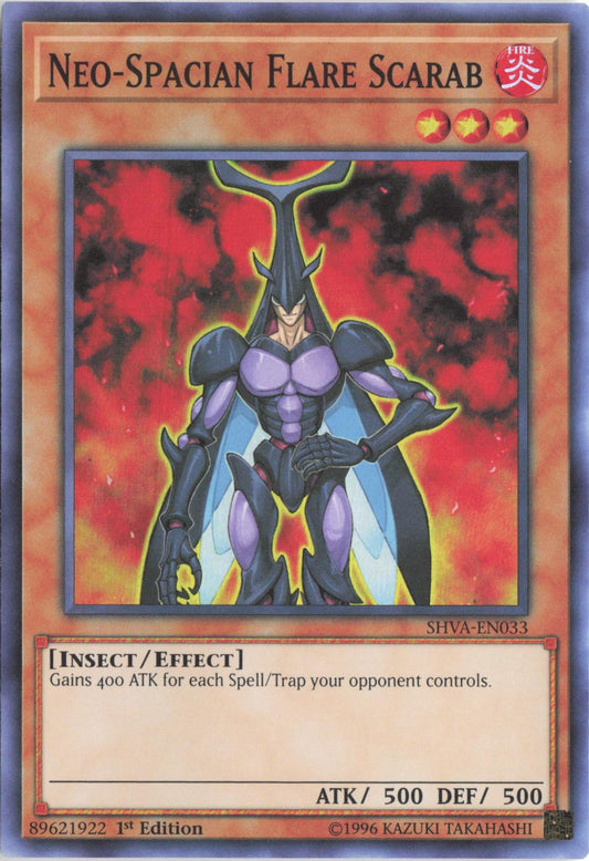 Neo-Spacian Flare Scarab SHVA-EN033 Shadows in Valhalla Yu-Gi-Oh 1st Edition