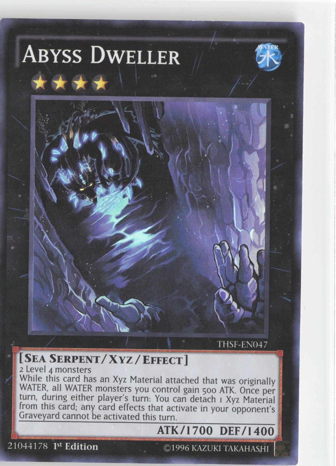 Abyss Dweller THSF-EN047 Super Rare The Secret Forces Yu-Gi-Oh 1st Edition