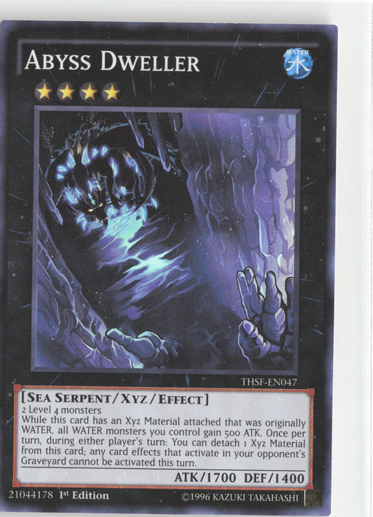 Abyss Dweller THSF-EN047 Super Rare The Secret Forces Yu-Gi-Oh 1st Edition