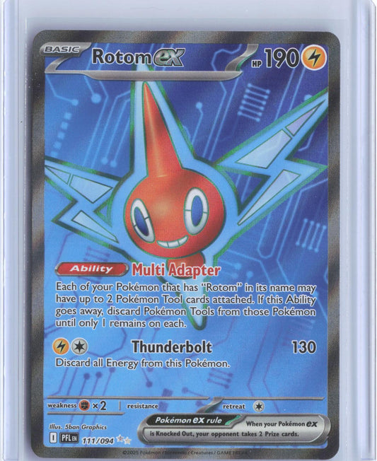 Rotom ex 111/094 Ultra Rare Phantasmal Flames Pokemon TCG Card