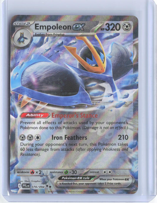 Empoleon ex 070/094 Double Rare Phantasmal Flames Pokemon TCG Card