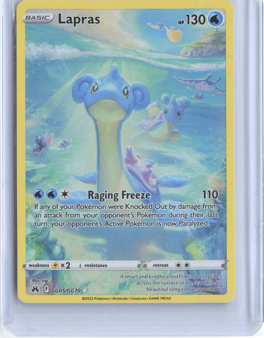 Lapras GG05/GG70 Holo Trainer Gallery Rare Crown Zenith Galarian Gallery Pokemon