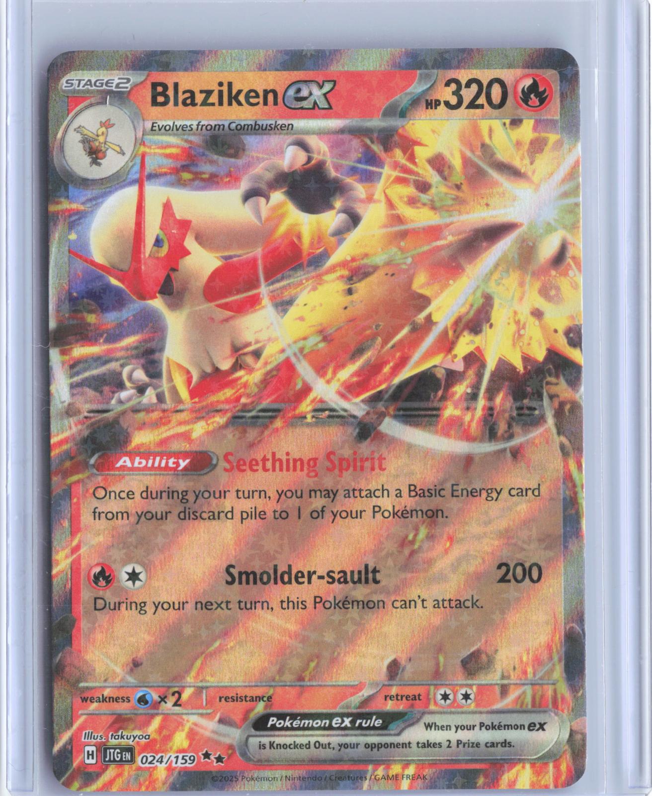Blaziken ex 024/159 Double Rare Journey Together Pokemon TCG Card