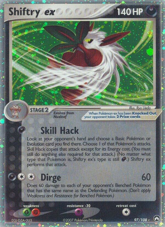 Shiftry ex 97/108 - Power Keepers (PK) Pokémon TCG Card