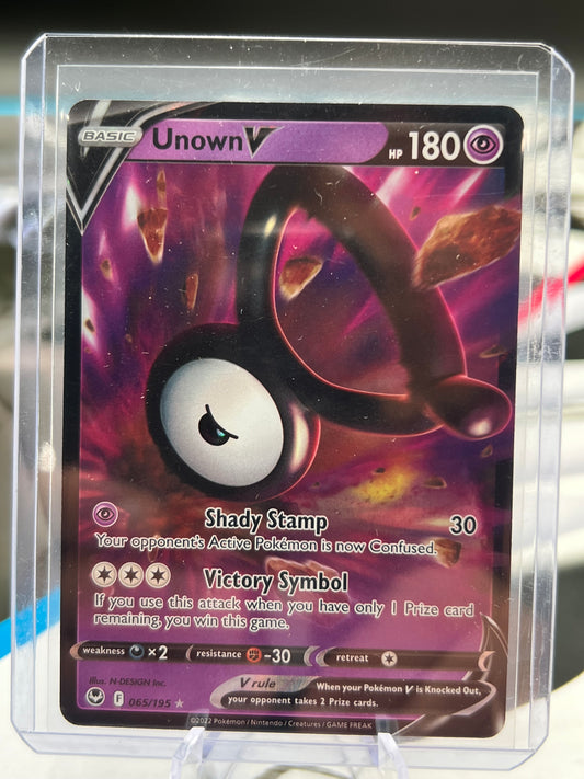 Unown V 065/195 - SWSH12: Silver Tempest (SWSH12) Pokémon TCG