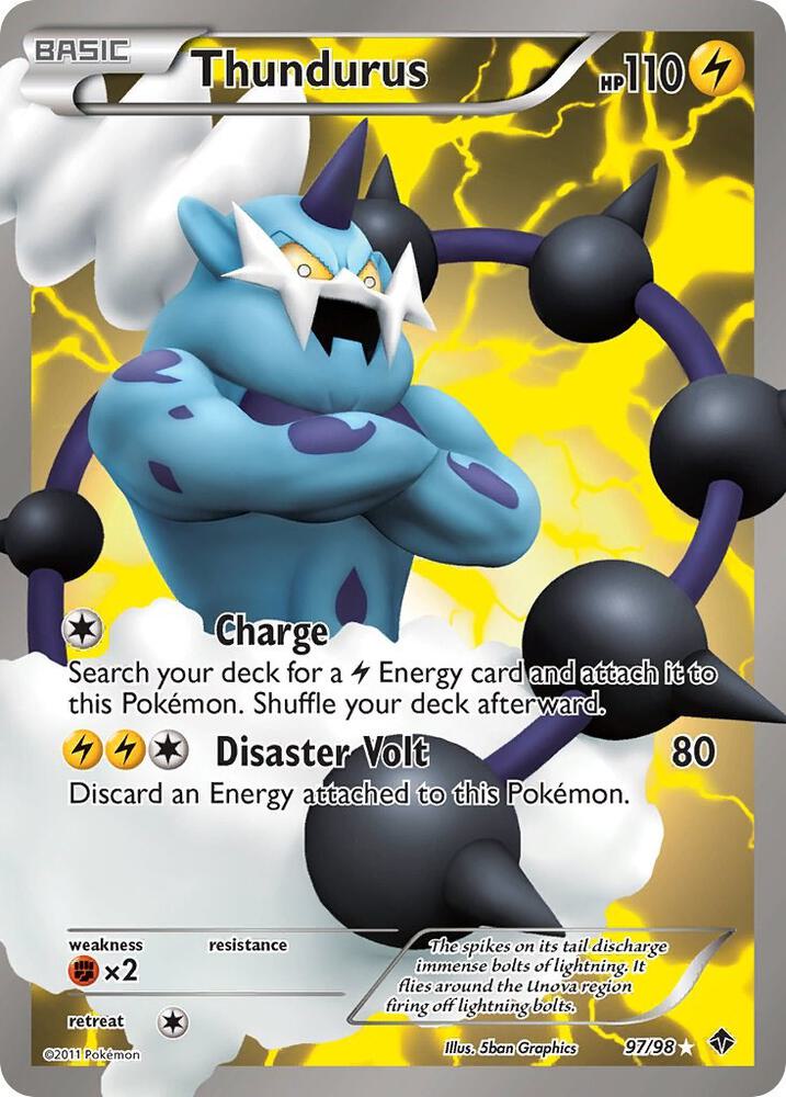 Thundurus 97/98 (97 Full Art) - Emerging Powers (EPO) Pokémon TCG