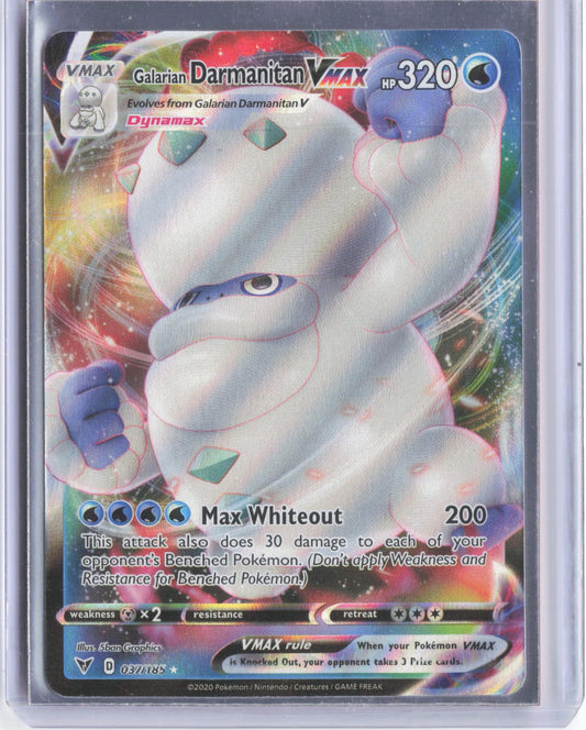 Galarian Darmanitan VMAX 037/185 Holo VMAX Rare Vivid Voltage Pokemon