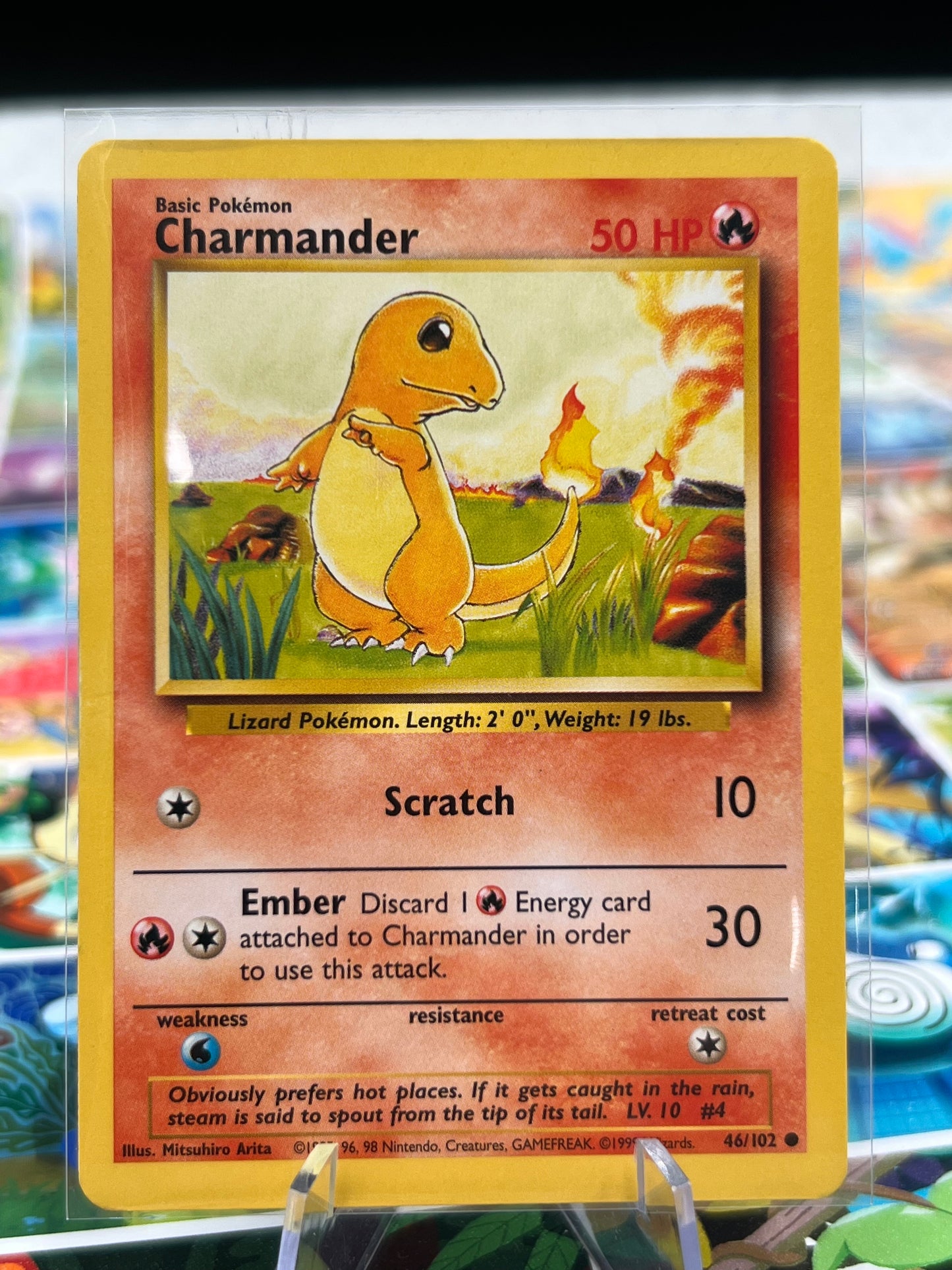 Charmander 46/102 Base Set Pokémon Card TCG