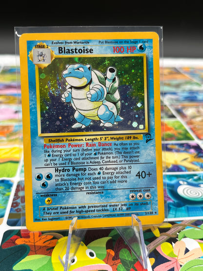 Blastoise 2/130 - Base Set 2 (BS2) WOTC Pokémon Card TCG