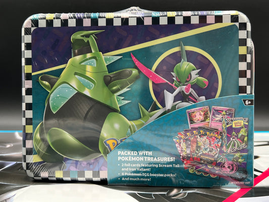 Tyranitar & Iron Valiant Collector Chest Tin Lunch Box Pokémon TCG