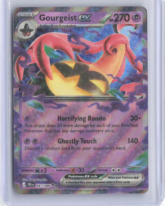 Gourgeist ex 041/086 Double Rare Chaos Rising Pokemon TCG Card