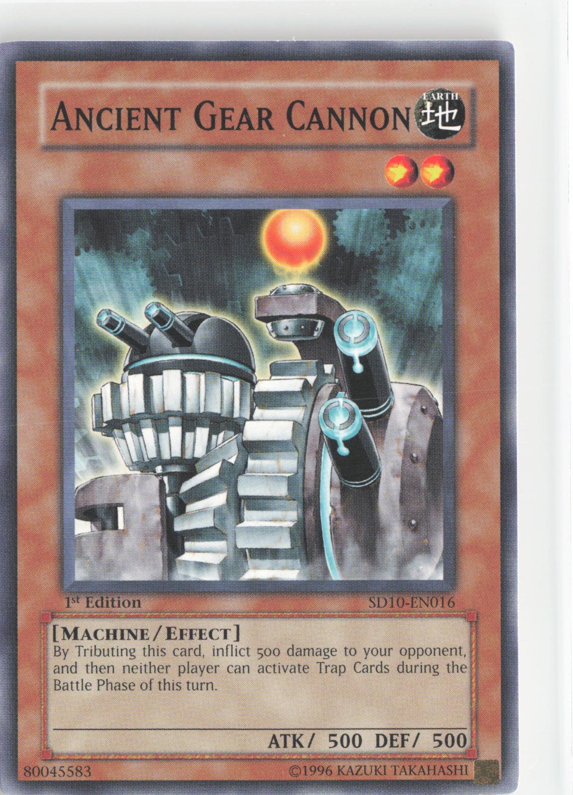 Ancient Gear Cannon SOI-EN009 Shadow of Infinity Yu-Gi-Oh 1st Edition