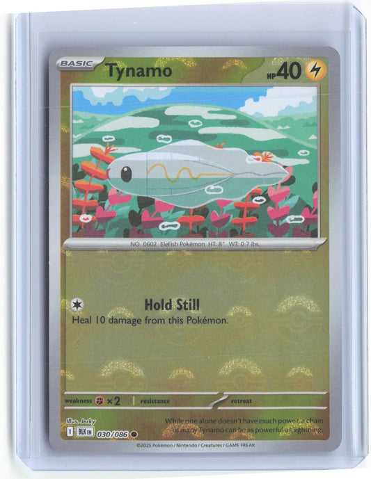 Tynamo (Poke Ball Pattern) 030/086 Holo Common Black Bolt Pokemon