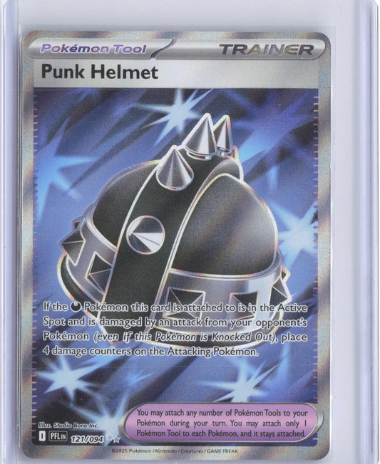 Punk Helmet 121/094 Ultra Rare Phantasmal Flames Pokemon Holo