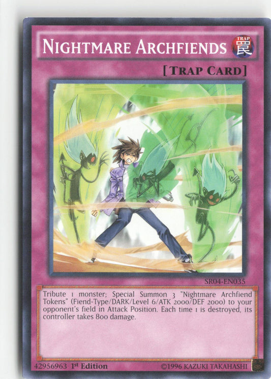 Nightmare Archfiends SR04-EN035 Structure Deck: Dinosmasher's Fury Yu-Gi-Oh 1st Edition