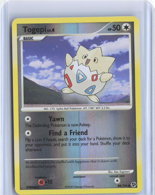 Togepi 88/106 Common Great Encounters Pokemon Reverse Holo TCG Card
