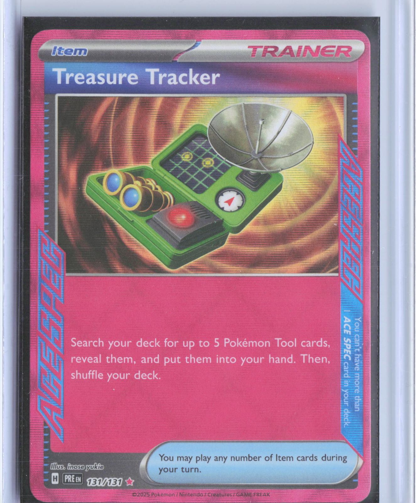 Treasure Tracker 131/131 Holo Prismatic Evolutions Pokemon TCG Card