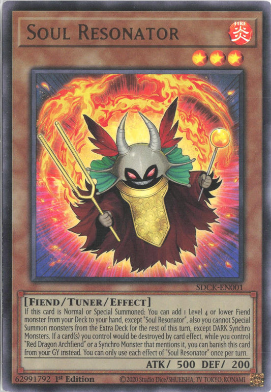 Soul Resonator SDCK-EN001 Structure Deck: The Crimson King Yu-Gi-Oh 1st Edition