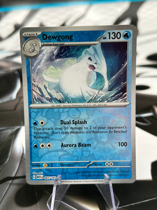 Dewgong Reverse Holo 087/165 - SV: Scarlet & Violet 151 (MEW) Pokémon Card TCG