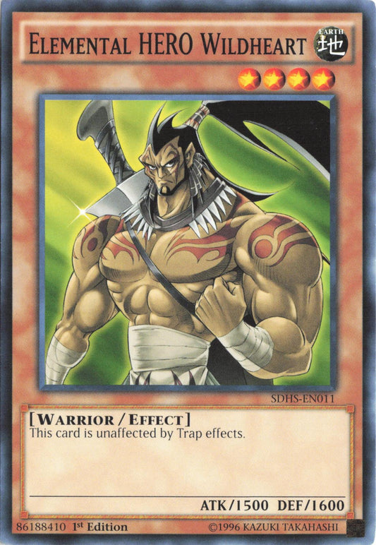 Elemental HERO Wildheart SDHS-EN011 Structure Deck: HERO Strike Yu-Gi-Oh 1st Edition