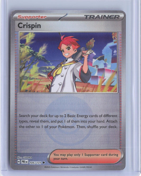 Crispin (Poke Ball Pattern) 105/131 Holo Prismatic Evolutions Pokemon Card