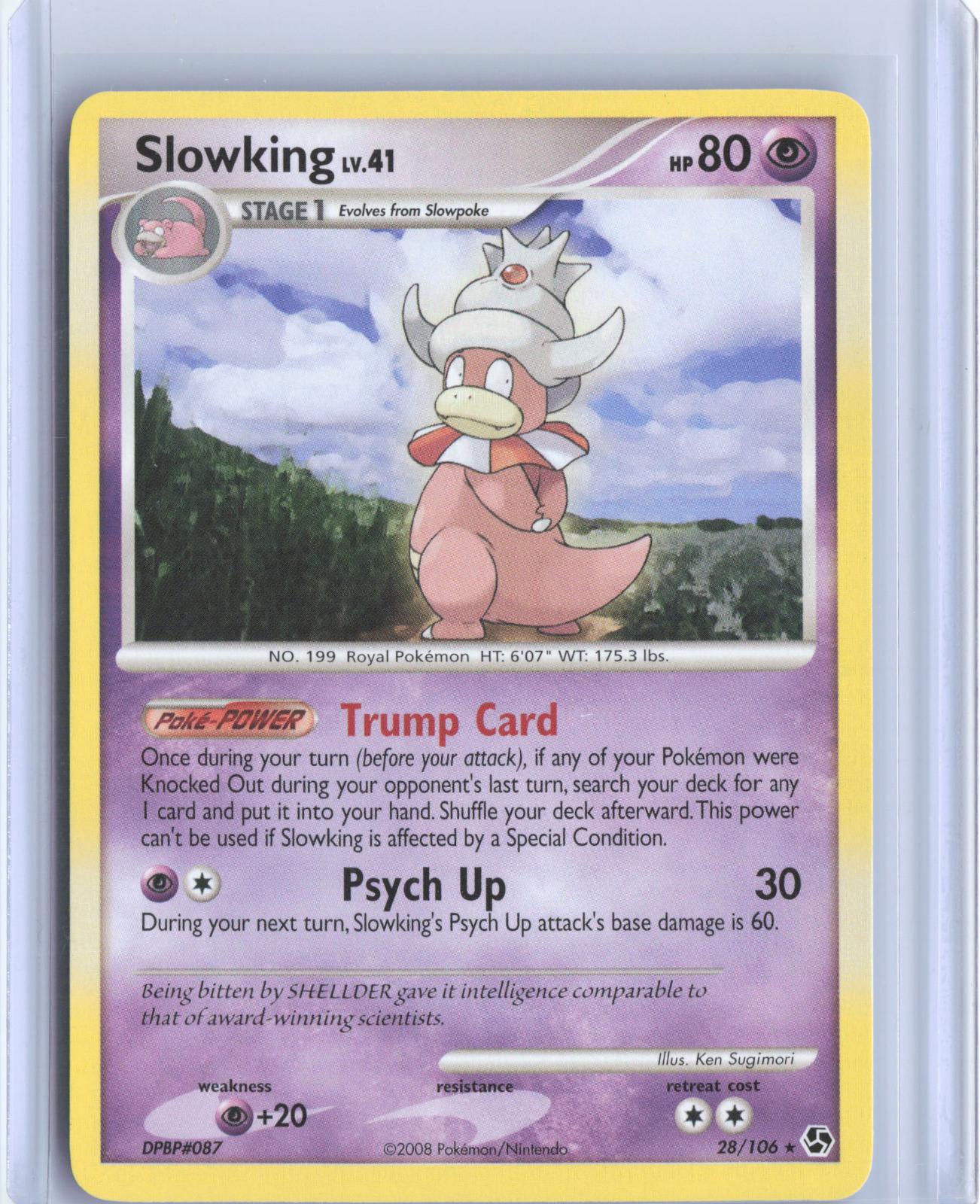 Slowking 28/106 Rare Great Encounters Pokemon TCG Card