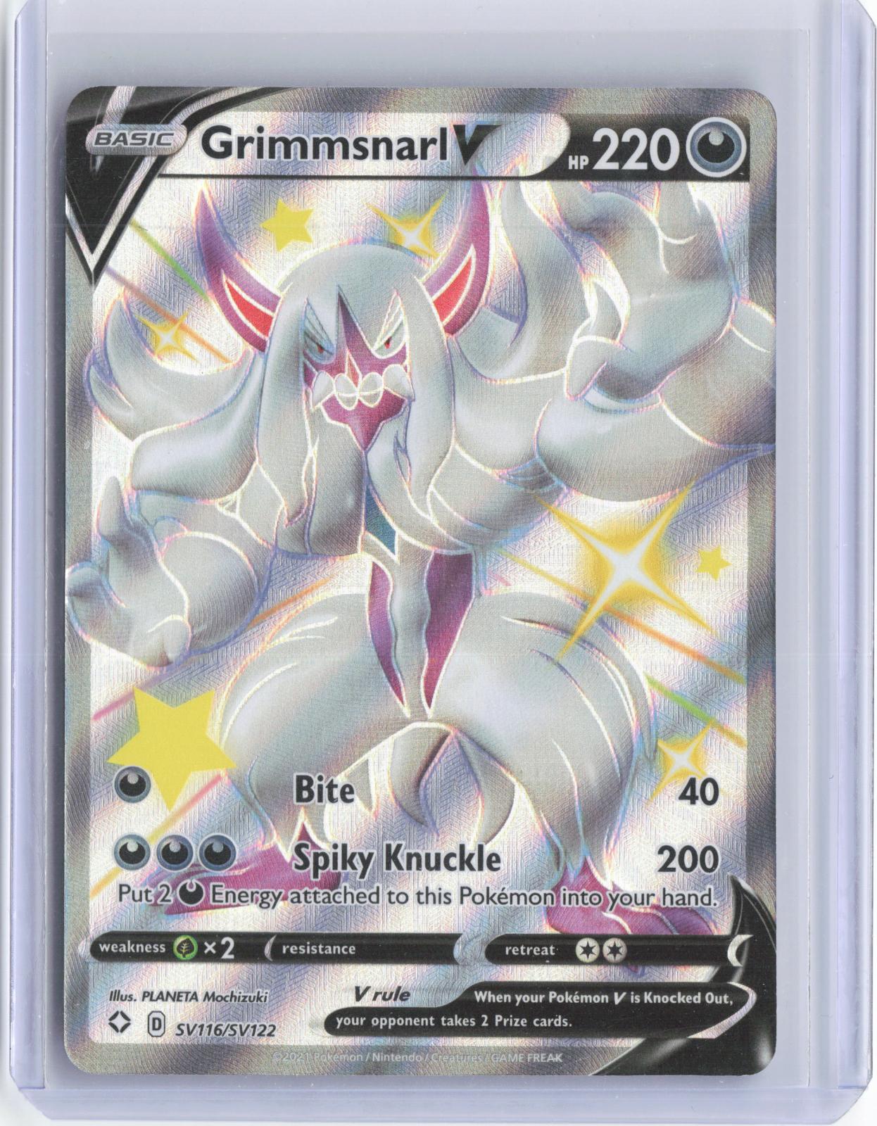 Grimmsnarl V SV116/SV122 Holo V Rare Shining Fates Shiny Vault Pokemon