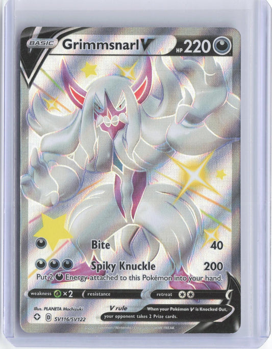 Grimmsnarl V SV116/SV122 Holo V Rare Shining Fates Shiny Vault Pokemon