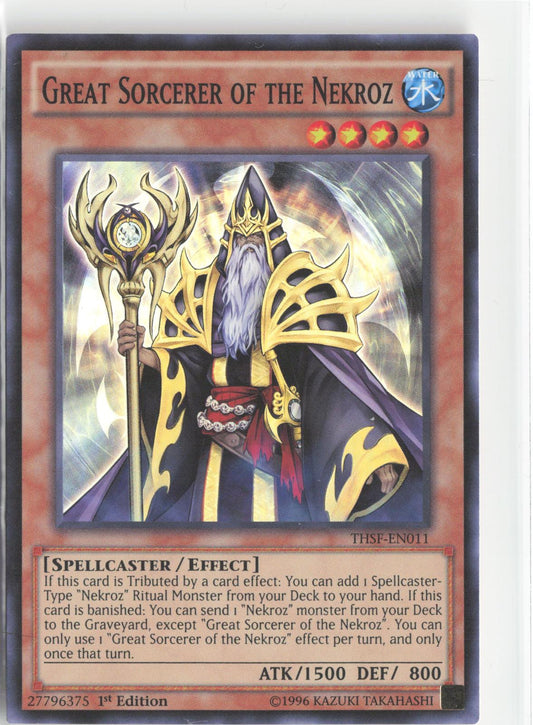 Great Sorcerer of the Nekroz THSF-EN011 The Secret Forces Yu-Gi-Oh 1st Edition