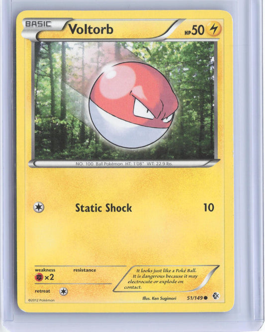 Voltorb 51/149 Common Boundaries Crossed Pokemon TCG Card