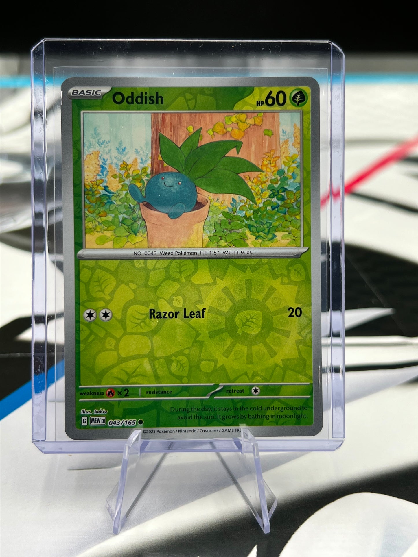 Oddish Reverse Holo 043/165 - SV: Scarlet & Violet 151 (MEW) Pokémon Card TCG