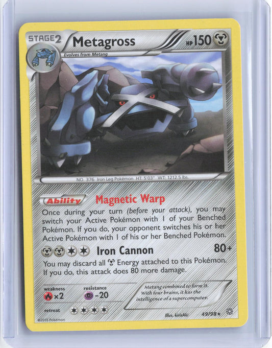 Metagross 49/98 Rare Ancient Origins Pokemon TCG Card
