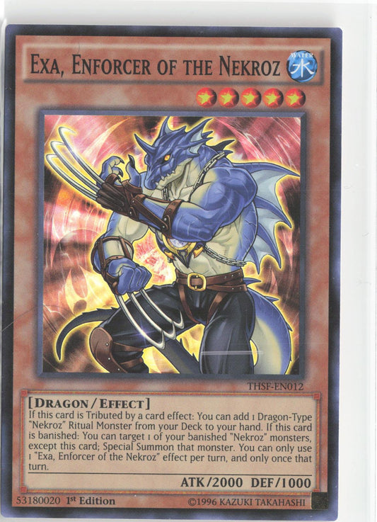 Exa, Enforcer of the Nekroz THSF-EN012 The Secret Forces Yu-Gi-Oh 1st Edition
