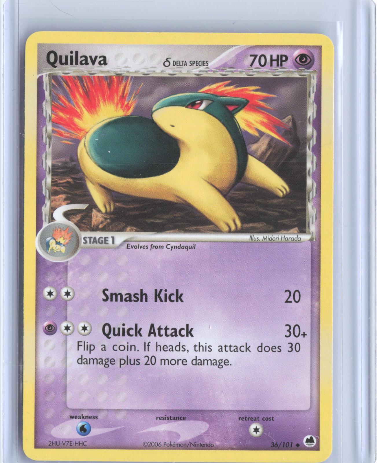 Quilava 36/101 Uncommon Dragon Frontiers Pokemon TCG Card