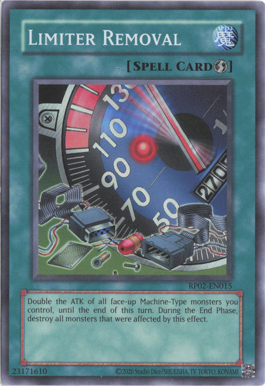 Limiter Removal RP02-EN015 Super Rare Retro Pack 2 Yu-Gi-Oh Unlimited