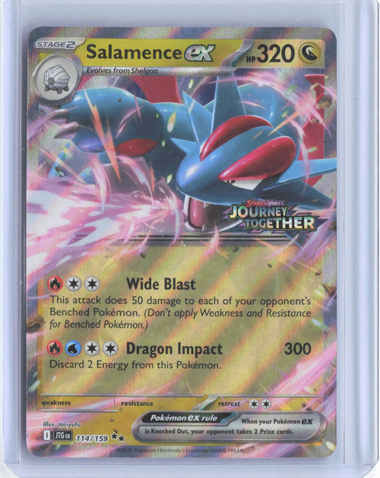 Salamence ex 114/159 Double Rare Journey Together Pokemon TCG Card