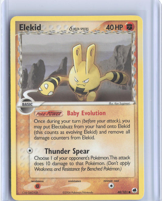 Elekid 48/101 Common Dragon Frontiers Pokemon TCG Card