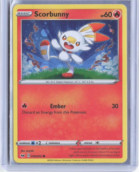 Scorbunny (Cosmos Holo) 030/202 Holo Promo Blister Exclusives Pokemon TCG Card