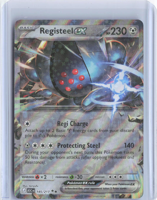 Registeel ex 145/217 Double Rare Ascended Heroes Pokemon Holo