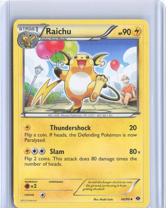 Raichu 40/99 Uncommon Next Destinies Pokemon
