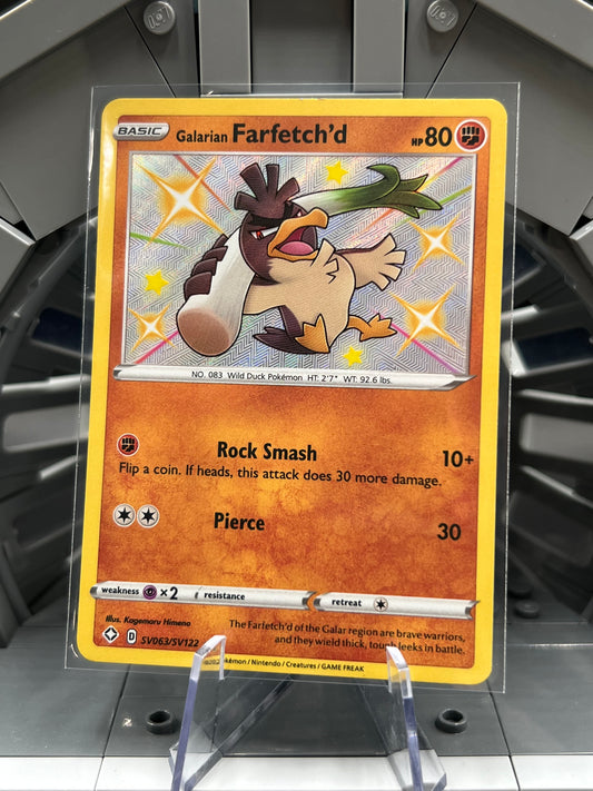 Galarian Farfetch'd - Shining Fates: SV063/SV122 / Shiny Holo Shiny Vault (SHFSV) Pokémon TCG