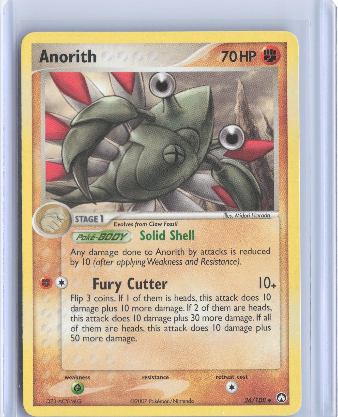 Anorith 26/108 Uncommon Power Keepers Pokemon TCG Card
