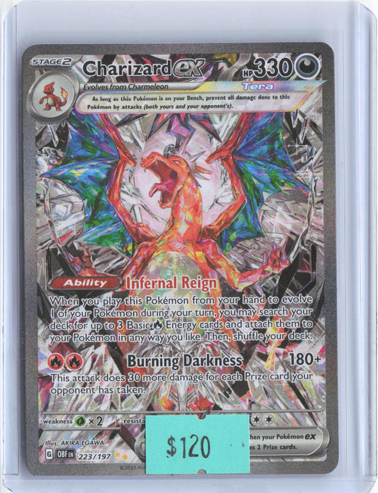 Charizard ex 223/197 Special Illustration Rare Obsidian Flames Pokemon Holo