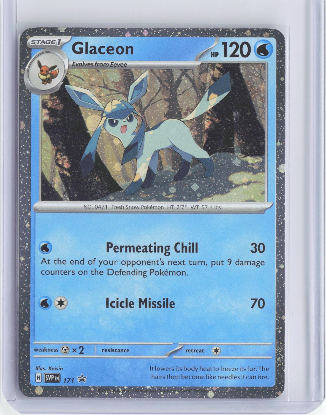 Glaceon (Cosmos Holo) 171 Holo Promo Scarlet & Violet Promo Pokemon TCG Card