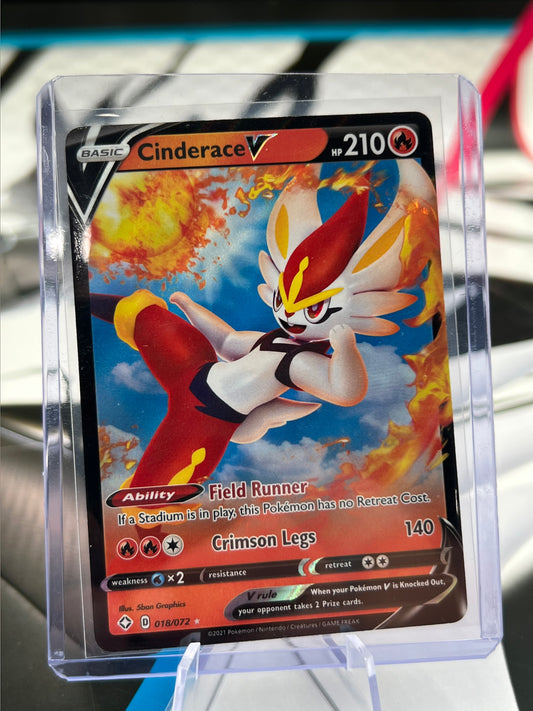 Cinderace V 018/072 / Ultra Rare - Shining Fates (SHF) Pokémon TCG